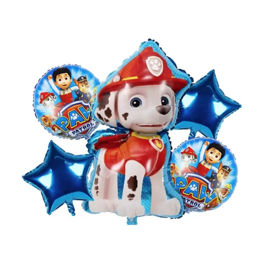 bouquet de globos paw patrol marshall
