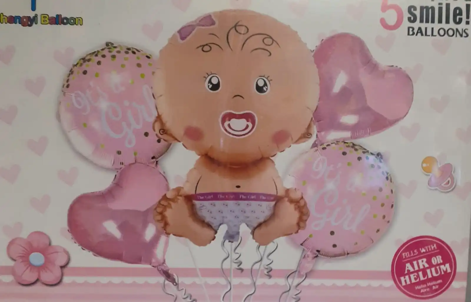Bouquet Globos Metalizados Its a Girl