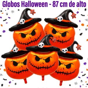 Globo Metalizado Calabaza Sombrero 87cm